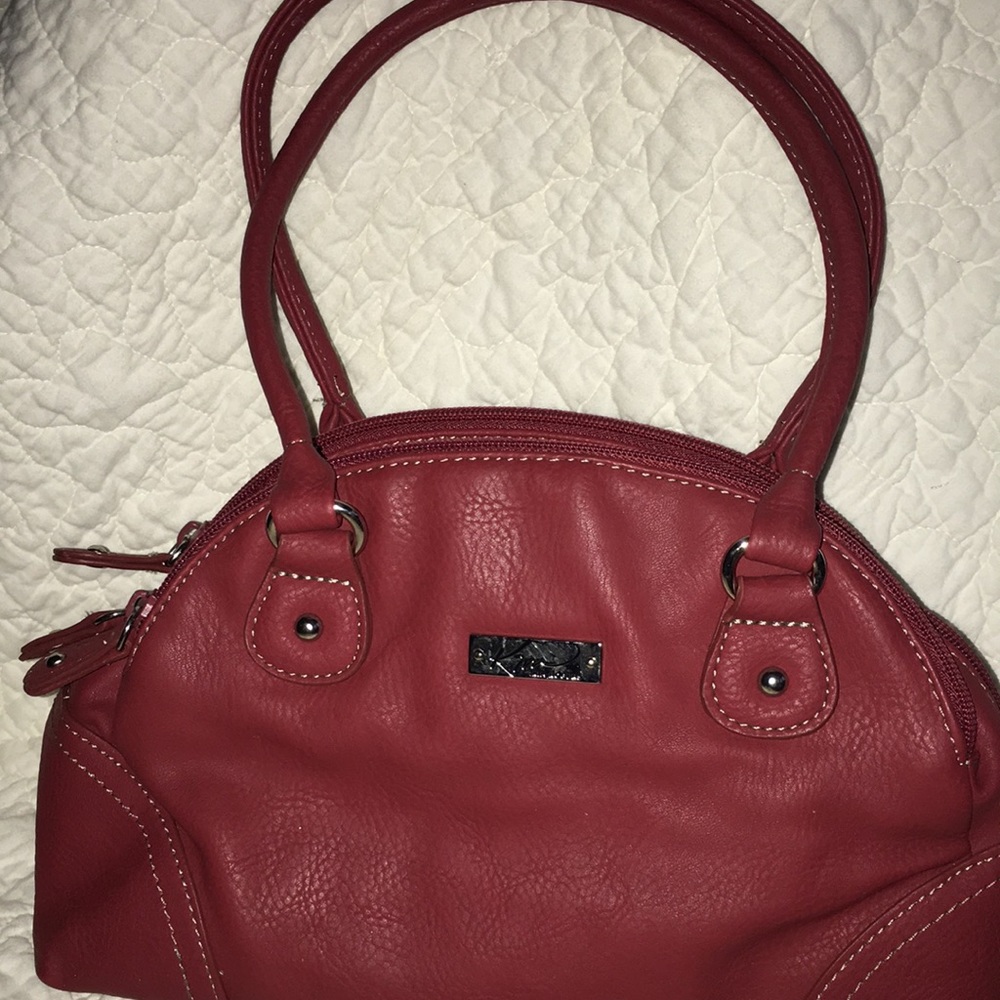 Dark RED handbag KIM ROGERS